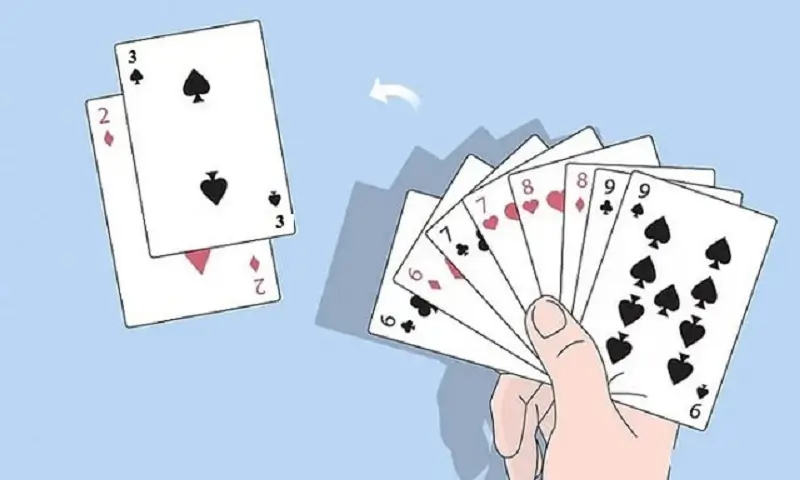 4 đôi thông chặt được quân bài nào của đối thủ khi chơi Tiến lên tại thienhabet